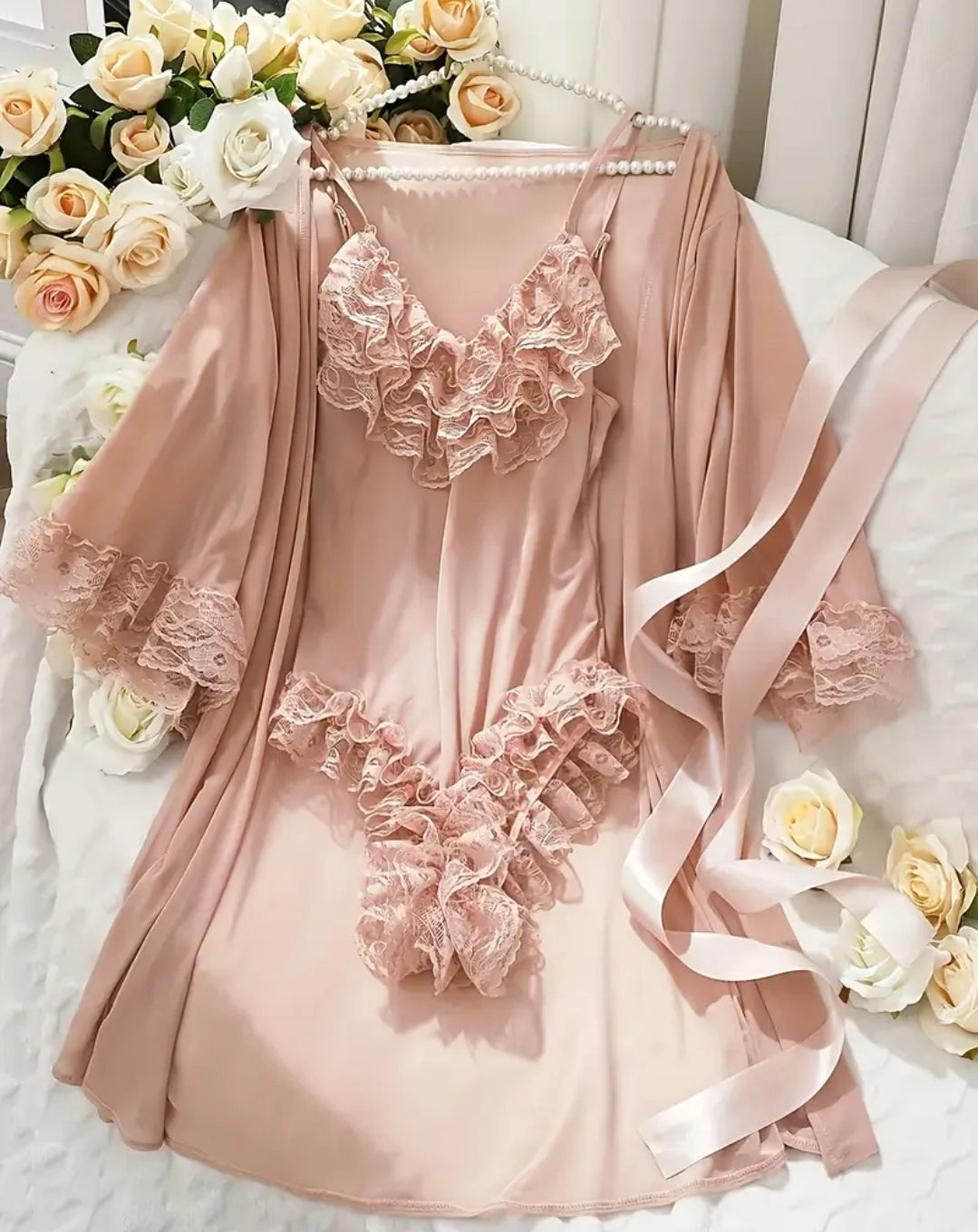 2pc lingerie night gown