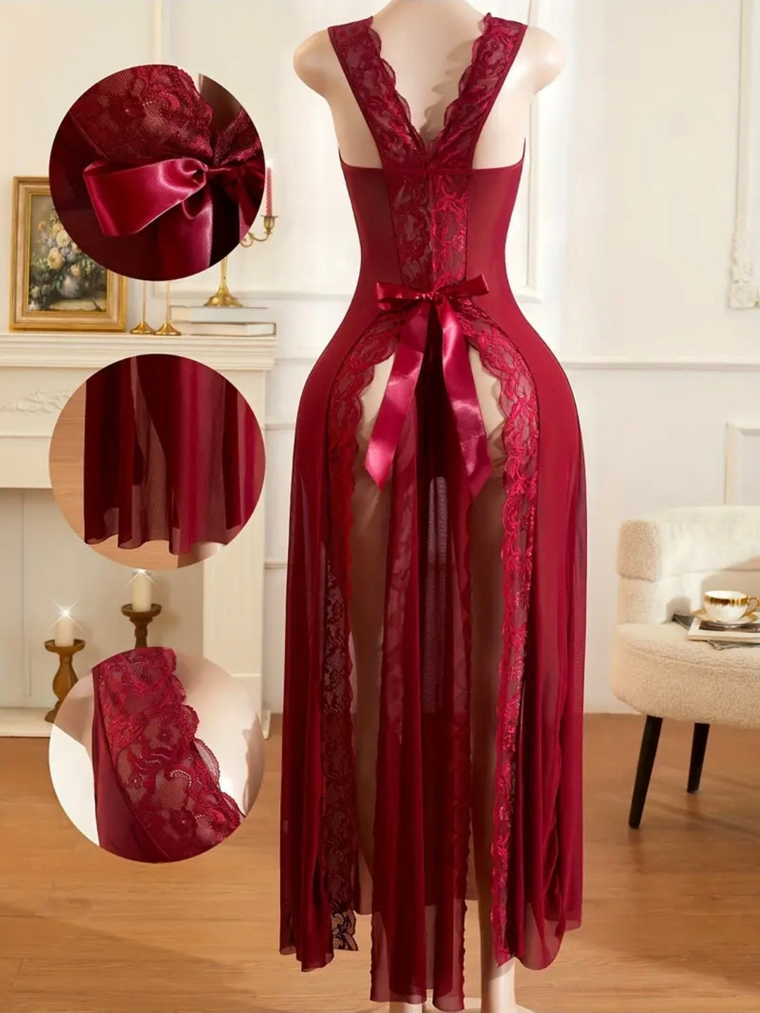 2pc lingerie night gown